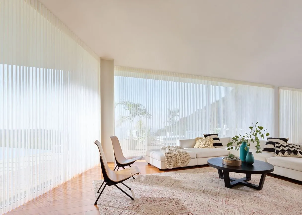 The same room with Luminette® privacy sheers